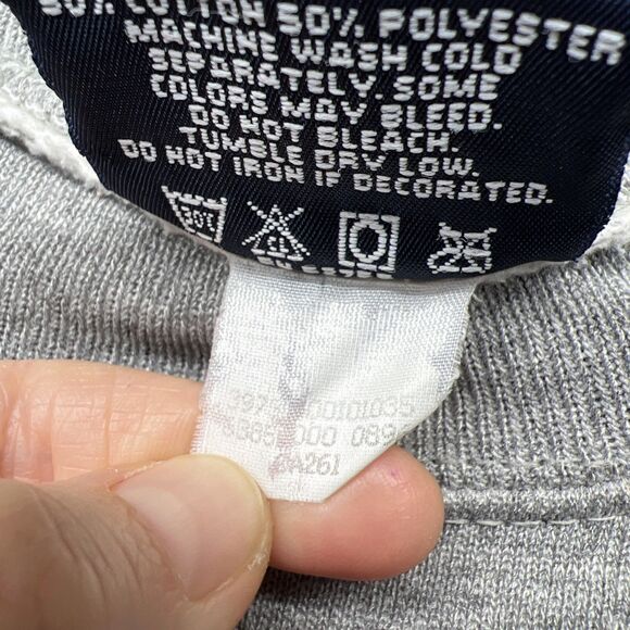 Vintage Cal Poly JanSport Sweatshirt L Gray Alumni San Luis Obispo USA 90s FLAWS - Picture 7 of 16